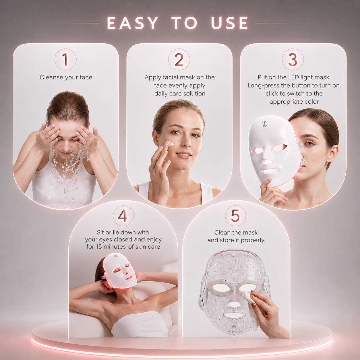 Redora™ 7LED Red Light Therapy Mask